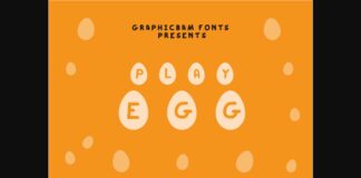 Play Egg Font Poster 1