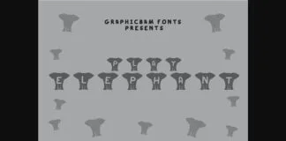 Play Elephant Font Poster 1