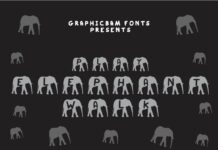 Play Elephant Walk Font Poster 1