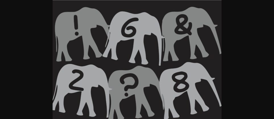 Play Elephant Walk Font Poster 5