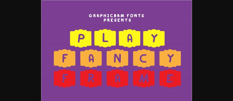 Play Fancy Frame Font Poster 3