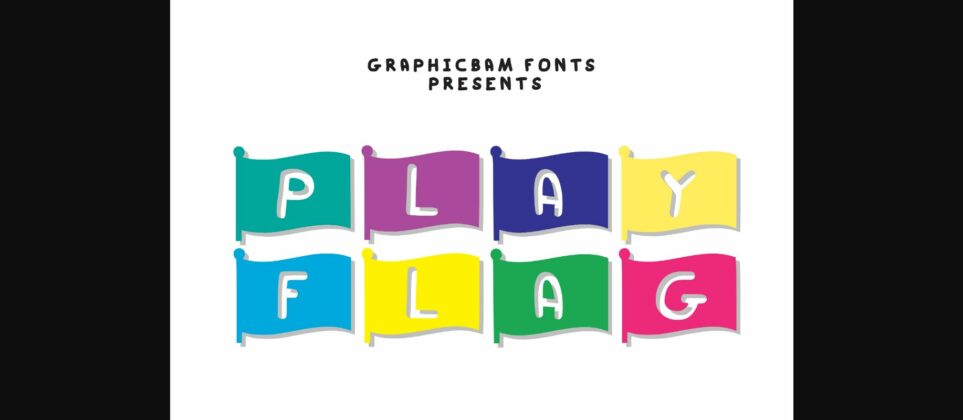 Play Flag Font Poster 3