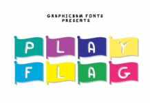 Play Flag Font Poster 1