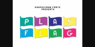 Play Flag Font Poster 1