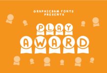 Play Award Font Poster 1