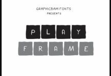 Play Frame Font Poster 1