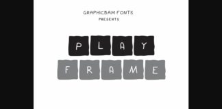 Play Frame Font Poster 1