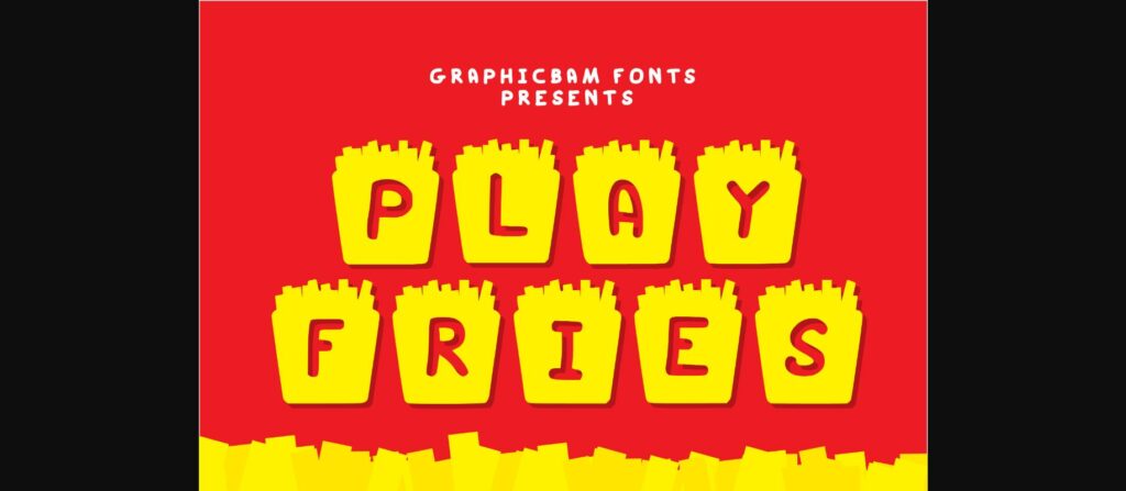 Play Fries Font Poster 3