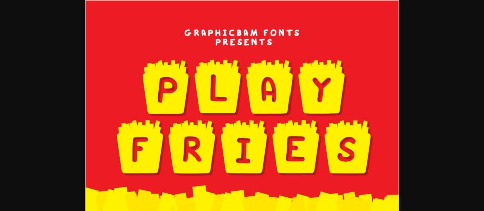 Play Fries Font Poster 3
