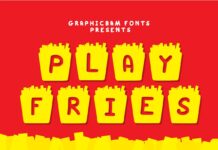 Play Fries Font Poster 1
