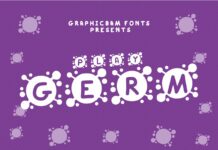 Play Germ Font Poster 1
