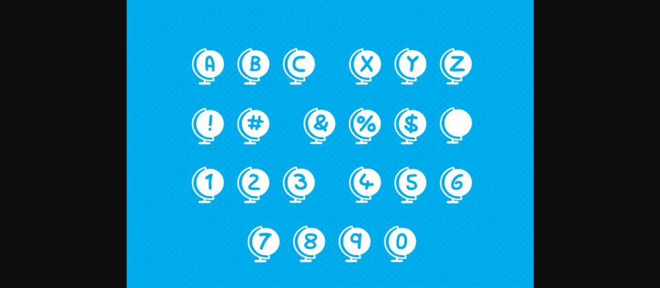 Play Globe Font Poster 2