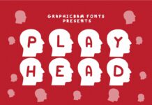 Play Head Font Poster 1