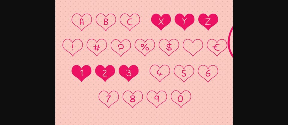 Play Hearts Font Poster 4