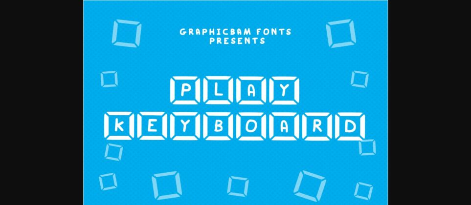 Play Key Board Font Poster 1