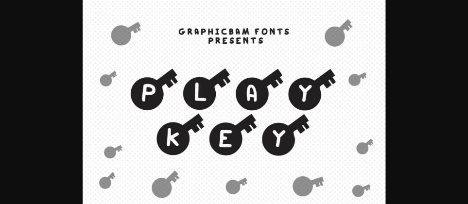 Play Key Font Poster 3