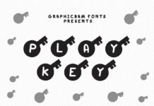 Play Key Font Poster 1