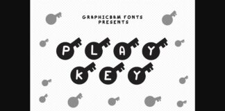 Play Key Font Poster 1