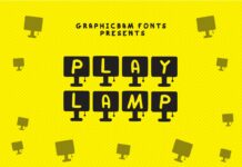 Play Lamp Font Poster 1