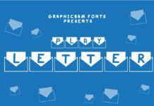 Play Letter Font Poster 1