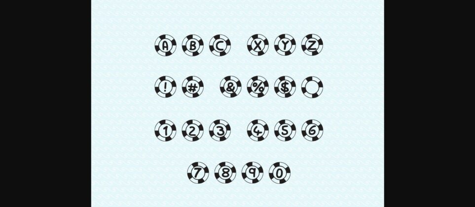 Play Life Ring Font Poster 4