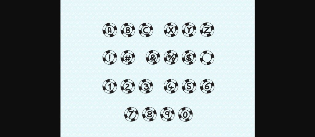 Play Life Ring Font Poster 2