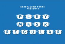 Play Mask Font Poster 1