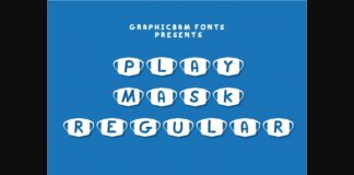 Play Mask Font Poster 1