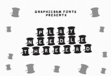 Play Needle Thread Font Poster 1