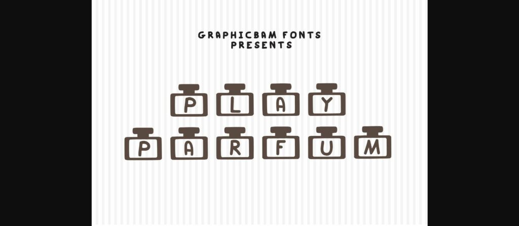 Play Parfum Font Poster 3