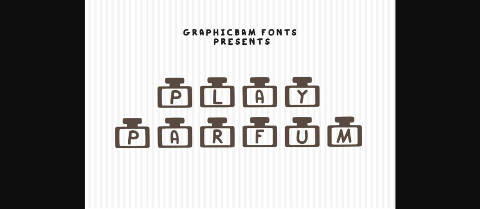 Play Parfum Font Poster 3