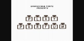 Play Parfum Font Poster 1