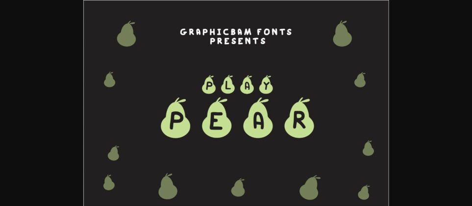 Play Pear Font Poster 3