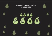 Play Pear Font Poster 1