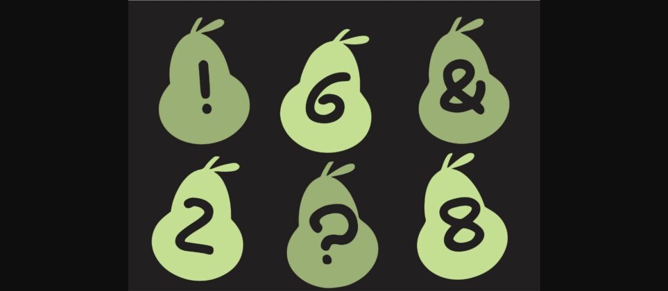 Play Pear Font Poster 5