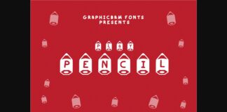 Play Pencil Font Poster 1