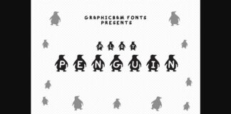 Play Penguin Font Poster 1