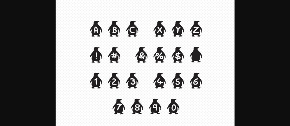 Play Penguin Font Poster 4