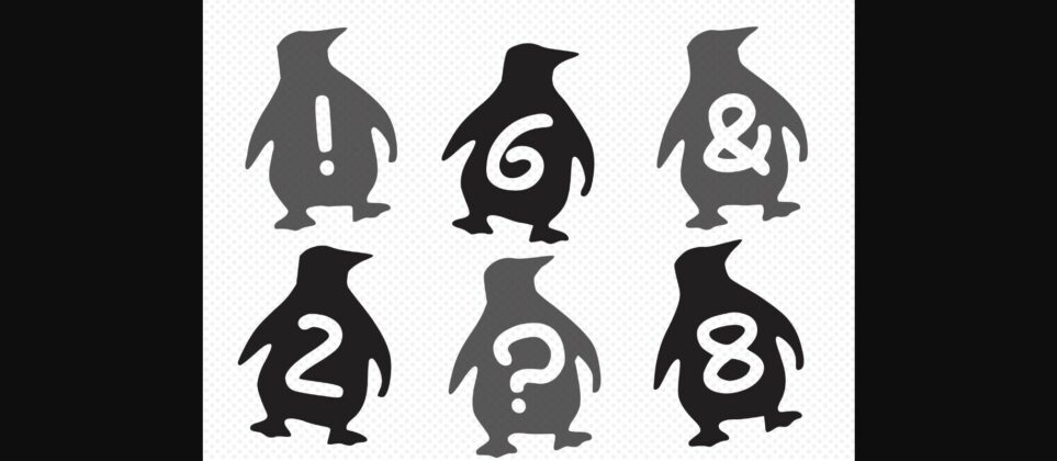 Play Penguin Font Poster 5