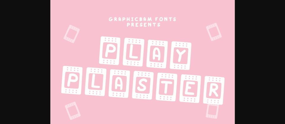 Play Plaster Font Poster 3
