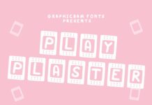 Play Plaster Font Poster 1