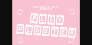 Play Plaster Font Poster 1