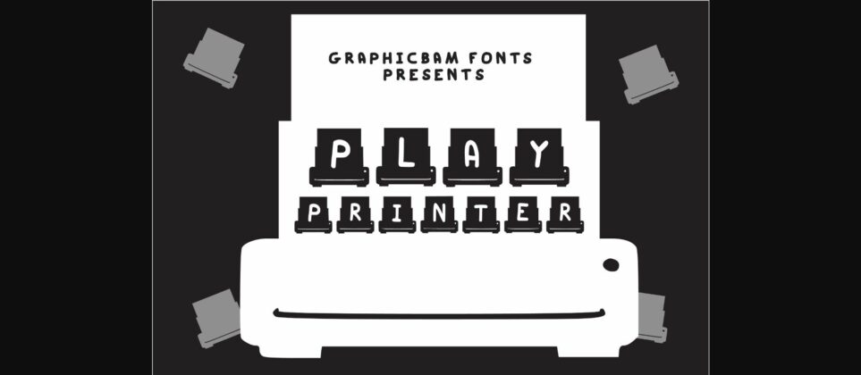 Play Printer Font Poster 3