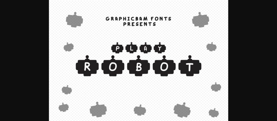 Play Robot Font Poster 3