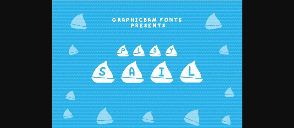 Play Sail Font Poster 3