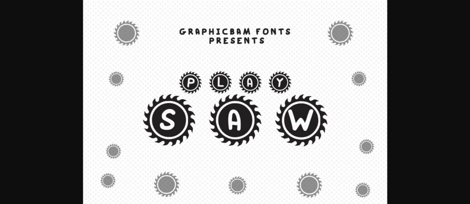 Play Saw Font Poster 3