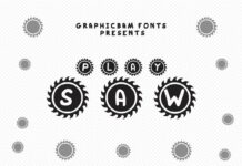Play Saw Font Poster 1
