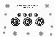 Play Saw Font Poster 1