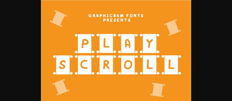 Play Scroll Font Poster 3