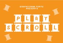 Play Scroll Font Poster 1